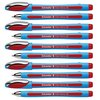 Schneider Pen Slider Memo Ballpoint Pen, Viscoglide Ink, 1.4 mm, Red, 10PK 150202